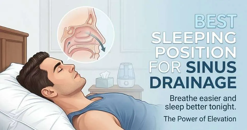 Best Sleeping Position for Sinus Drainage: (Plus 5 Tips)
