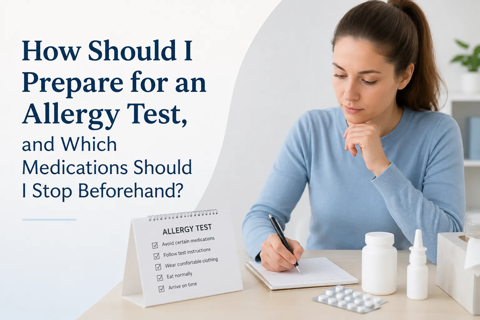 How Should I Prepare for an Allergy Test, and Which Medications Should I Stop Beforehand?