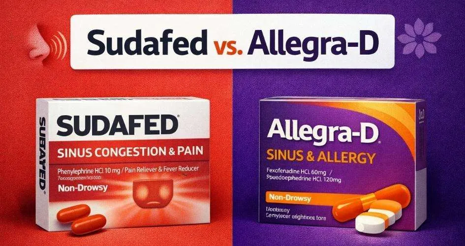 Sudafed vs. Allegra-D: Navigating Nasal Decongestion Without the Crash