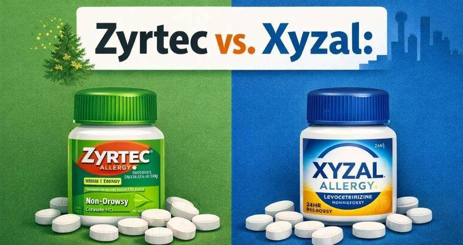 Zyrtec vs. Xyzal: Which Non-Drowsy Med is Best for Dallas Cedar Fever?
